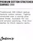Jackson's Premium Cotton Canvas - 19mm Profile (10oz)(30 x 48.5cm) Image