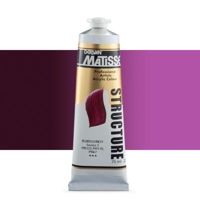 Derivan Matisse Structure Acrylic Paint (75ml Tube)(Burgundy) Image