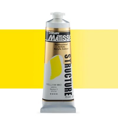 Derivan Matisse Structure Acrylic Paint (75ml Tube)(Yellow Middle Azo) Image