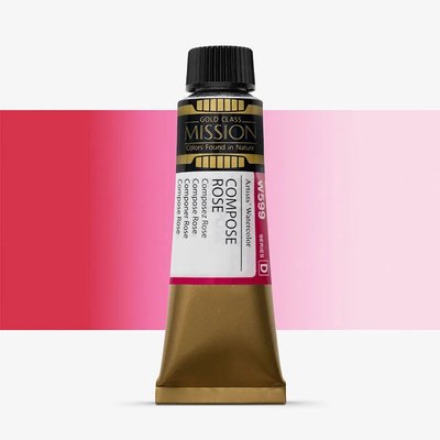 Mijello Gold Class Mission Watercolour Paint - Compose Rose (15 ml) Image