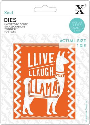 Xcut Die Cut Live, Laugh, Llama Image