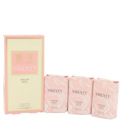 Yardley London English Rose Luxury Soap (3 x 104ml) Image
