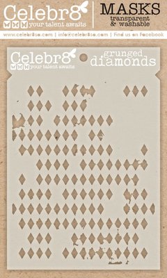 Celebr8 Mask - Full Bloom - Grunged Diamonds! Image