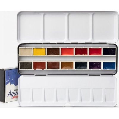 Roman Szmal Aquarius Watercolour Paint - Mixed Pallete Set (14 Colours) Image