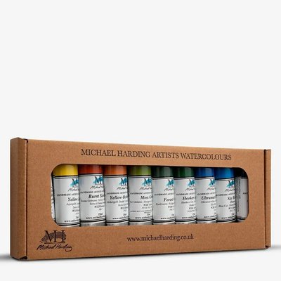 Michael Harding Professional Watercolour Paint Set - Traditional English landscape (10 Colours)(15 ml) Image