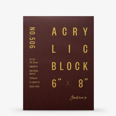 Jackson's Acrylic Paper Block (290gsm)(15 Sheets)(15x20cm) Image