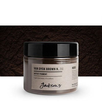 Jackson's Artist Pigment - Van Dyck Brown Natural (25g in 50ml Jar) Image