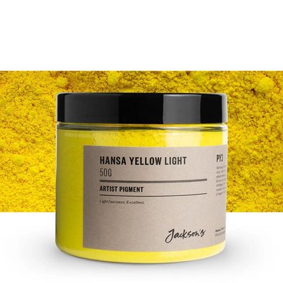 Jackson's Artist Pigment - Hansa Yellow Light (50g in 200ml Jar) Image