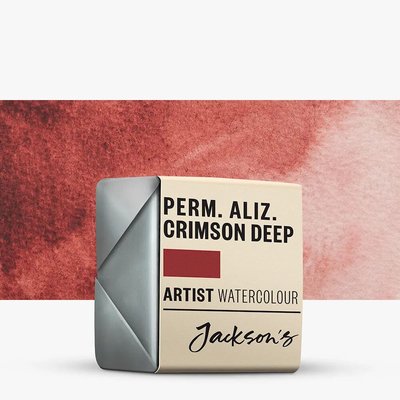 Jackson's Artist Watercolour Paint - Permanent Alizarin Crimson Deep (Half Pan) Image