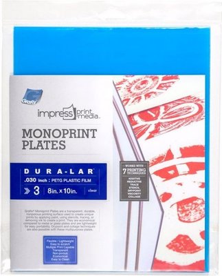 Grafix Impress Dura-Lar Print Media - Monoprint Plate (8x10")(3 Pack) Image