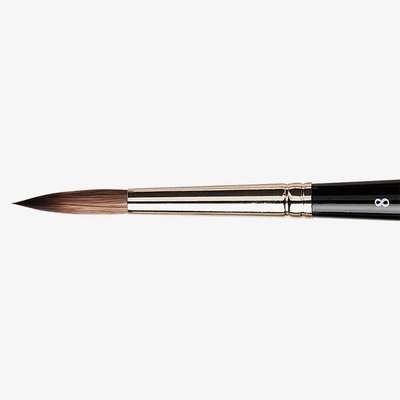 Da Vinci 988 Casaneo XS # 8 Round Synthetic Kazan Squirrel Watercolour Brush - Short Handle Image