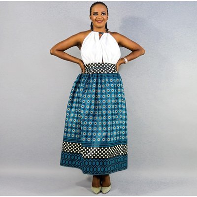 Africa Fashion House Suri NeckTie Grey Friday Dress Image