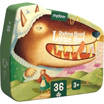 Mideer Artist's Fairy Tale Puzzle - Little Red Riding Hood (36 Pieces) Image
