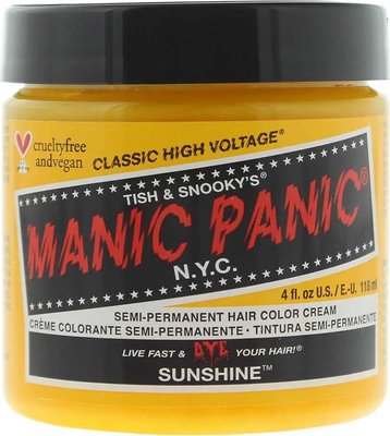 Manic Panic Classic High Voltage Sunshine Semi-Permanent Hair Colour Cream (118ml) Image
