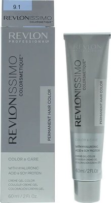 Revlon Revlonissimo Colorsmetique 9.1 Very Light Ash Blonde Hair Colour (60ml) Image