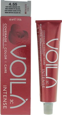 Intercosmo Voilà 3C Intense 4.55 Medium Brown Intense Mahogany Hair Colour (60ml) Image