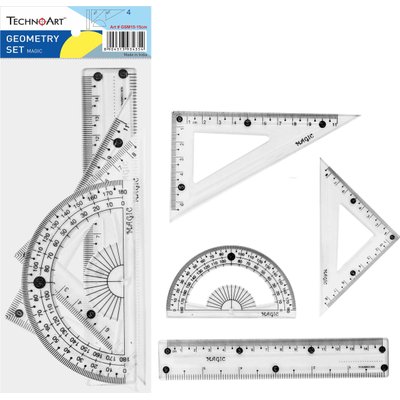 TechnoArt Magic 4-Piece Geometry Set (15 cm) Image