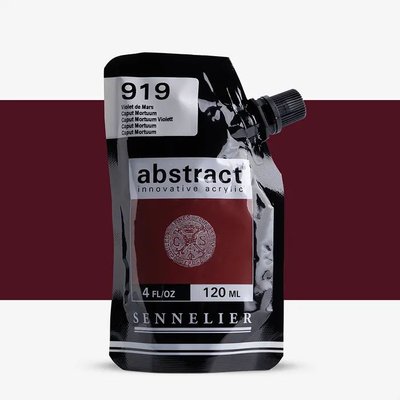 Sennelier Abstract Acrylic Paint - Mars Violet Caput Mortum (Satin)(120 ml) Image