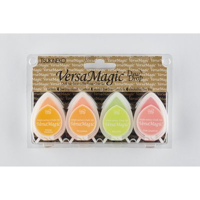 Tsukineko Versamagic Chalk Ink (Fruit Cocktail)(4 Pack Dew Drop) Image