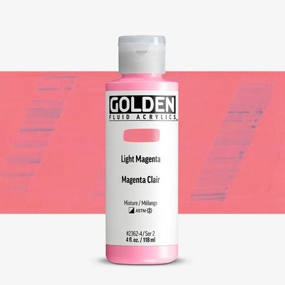 Golden Fluid Acrylic Paint - Light Magenta II (118 ml) Image
