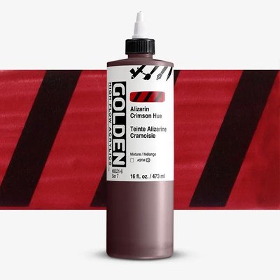 Golden High Flow Acrylic Paint - Alizarin Crimson Hue (473 ml) Image