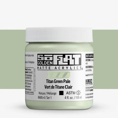 Golden Soflat Matte Acrylic Paint - Titan Green Pale (118 ml) Image