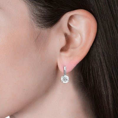 Dhia Casa Drop Earrings with Swarovski Crystals Image