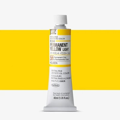 Holbein Artists' Extra Fine Oil Paint - Permanent Yellow Light (40 ml) Image