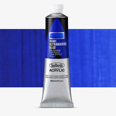 Holbein Heavy Body Acrylic Paint - Ultramarine Blue (60 ml) Image