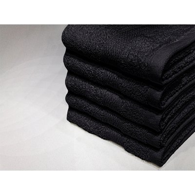 Bunty Plush 100% Cotton Guest Towel (Jet Black )(Pack of 5)(450gsm)(30 x 50cm) Image