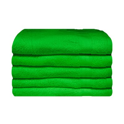 Bunty Plush 100% Cotton Bath Towel (Jasmine Green)(Pack of 5)(450gsm)(70 x 130cm) Image