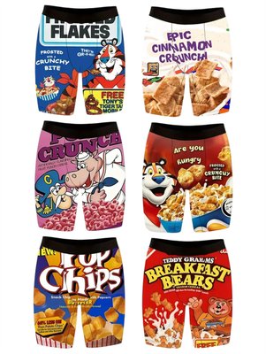 Novelty cereal underwear for men - pack of 6 (Extra Large) Image