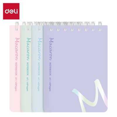Deli A7 Spiral Bound Notebook (60 Sheets) Image