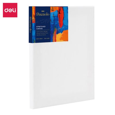 Deli Finenelo Triple Primed Streteched Canvas (White)(280gsm)(20x25cm)(2 Pack) Image