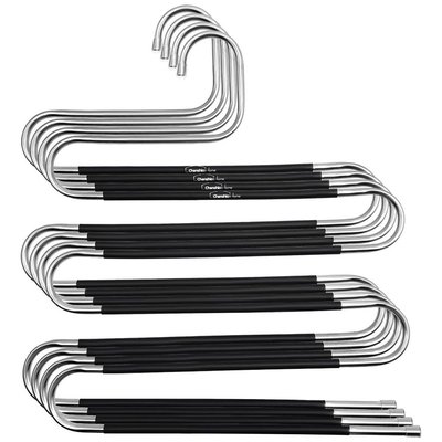 Chenshia Non-Slip Space Saving Multilayer Hangers for Pants Trousers - 4 Pack Image