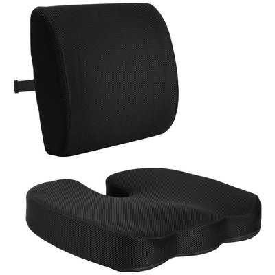 DELI Memory Foam Support Pillow Cushion for Chairs & Car Seats 46x37x7cm Image