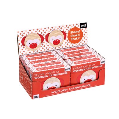 Shake and Play Wooden Tambourine (Age 0-3) Image