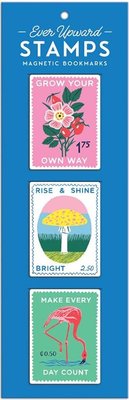 Ever Upward Stamps Shaped Magnetic Bookmarks Image