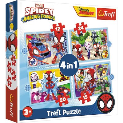 Trefl Puzzles 4-in-1 Jigsaw Puzzle - Spidey Team Image