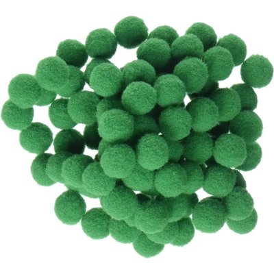 Dala Craft Pom Poms - Green (20mm)(24 Pack) Image