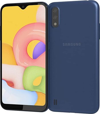 Samsung A01 Dual-Sim 5.7" Octa-Core Smartphone (16GB)(Android 10)(Blue) Image