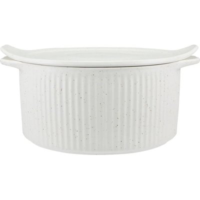 Speckle Round Casserole with Tray Lid (3L) (Cream) Image