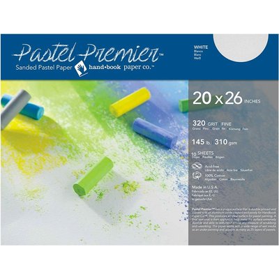 Global Pastel Premier Sanded Pastel Paper - Fine Grit (20 x 26")(Pack of 10)(White) Image
