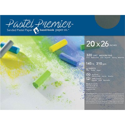 Global Pastel Premier Sanded Pastel Paper - Medium Grit (20 x 26")(Pack of 10)(Slate) Image