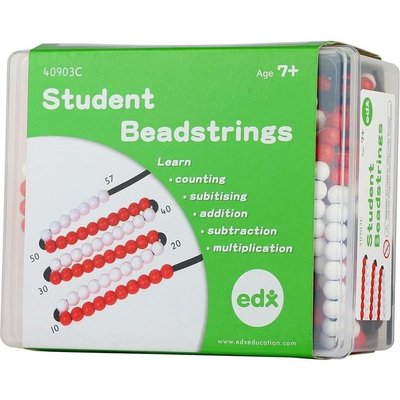 EDX Education String Bead Abacus - 10 Strings with 100 Beads Image