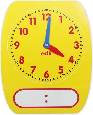 EDX Education Clock - Write & Wipe (Demo 12 hour) Image