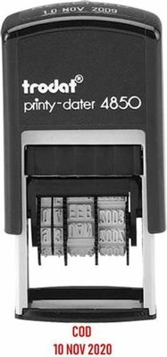 Trodat 4850 Original Printy - COD and Date (Red) Image