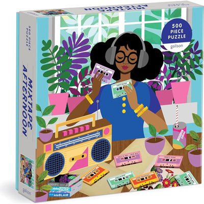 Galison Mixtape Afternoon Jigsaw Puzzle (500 Piece) Image