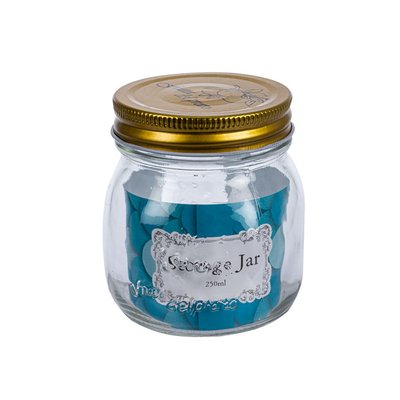 Storage Jar Mason Jar Transparent Glass 4 Pack (250ml) Image