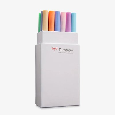 Tombow Art Dual Blendable Brush Pen Set - Pastel Colours (Set of 18) Image